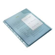 Mapa Leitz Combi File, cu separatoare, 3 buc/set - transparent albastru