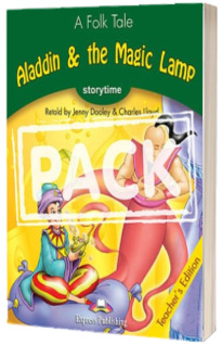 Literatura adaptata pentru copii - Aladdin and the Magic Lamp cu DVD. Manulul profesorului