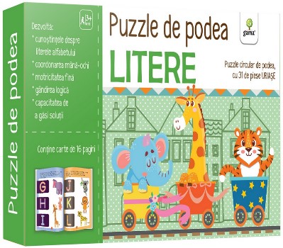 Litere - Puzzle de podea cu 31 de piese uriase