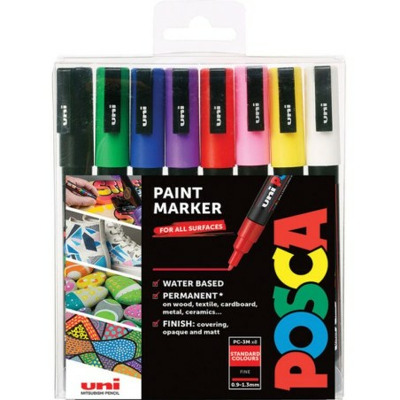 Marker acrilic 3M, set 8 M1483