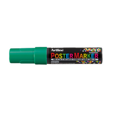 Marker pentru poster ARTLINE, corp plastic, varf rotund 6mm - verde