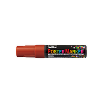 Marker pentru poster ARTLINE, corp plastic, varf tesit 12mm - maro