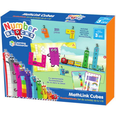 MathLinkCubes Numberblocks in romana. Set de activitati de la 1 - 10