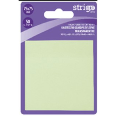 Notite Adezive Strigo 75x75mm verde pastel 50 file SSN027