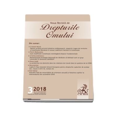 Noua Revista de Drepturile Omului Nr. 3/2018