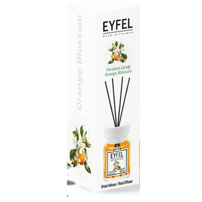 Parfum - odorizant de camera cu betisoare din ratan, Eyfel, Flori de portocal, 120 ml