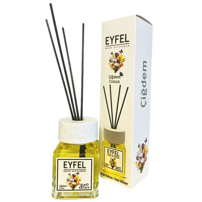 Parfum - odorizant de camera cu betisoare din ratan, Eyfel, Sofran, 120 ml