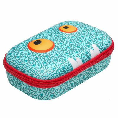 Penar cu fermoar, Zipit Beast Storage box - bleu cu model