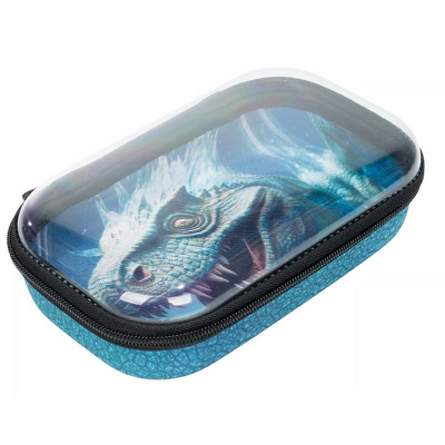 Penar cu fermoar ZIPIT Clear Top Storage Box - Dinosaur