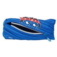 Penar cu fermoar, Zipit Talking Monster Pouch-Royal Blue