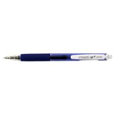 Pix cu gel Penac Inketti, rubber grip, 0.5mm, corp albastru transparent - scriere albastra