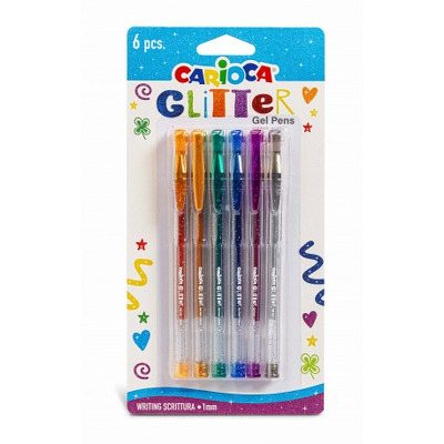 Pix gel glitter, set 6, Carioca