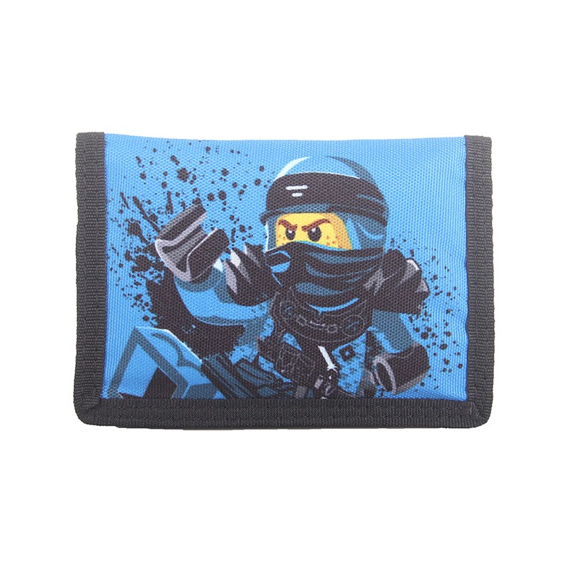 Portofel textil Lego M-Line - design albastru NinjaGo Jay