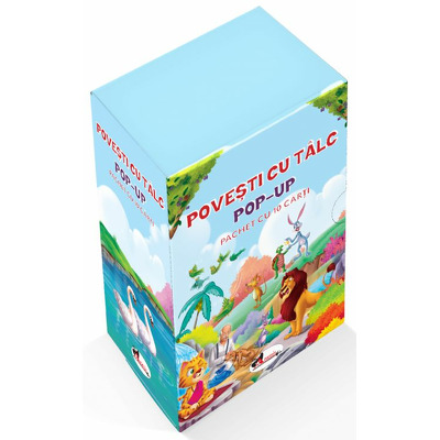 Povesti cu talc POP-UP. Cutie cu 10 carti