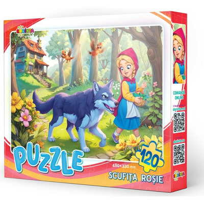 Puzzle 120ps. Scufita rosie