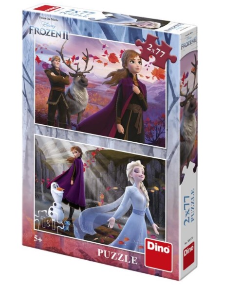 Puzzle 2 in 1 - Frozen II (77 piese)