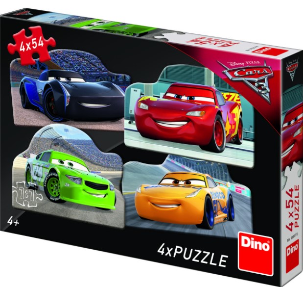 Puzzle 4 in 1 - Cars 3 (54 piese)