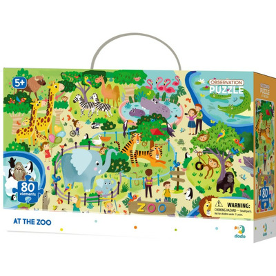 Puzzle - Animalute la ZOO (80 piese)