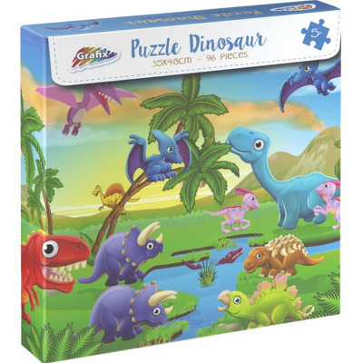 Puzzle cu dinozauri (96 piese)