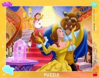 Puzzle cu rama - Frumoasa si Bestia (40 piese)