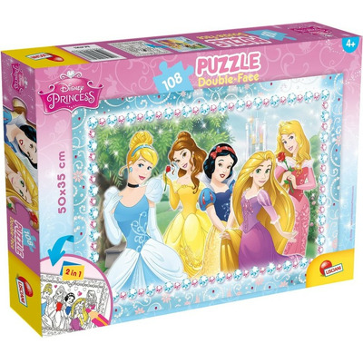 Puzzle de colorat - In lumea Printeselor (108 piese)