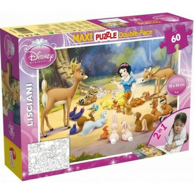 Puzzle de colorat maxi - Alba ca Zapada (60 piese)