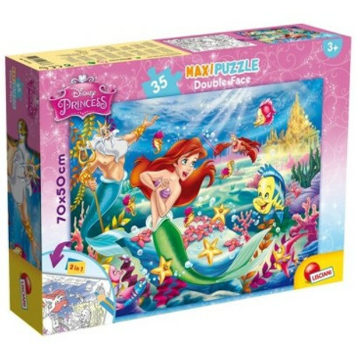 Puzzle de colorat maxi - Mica Sirena (35 piese)  LISCIANI