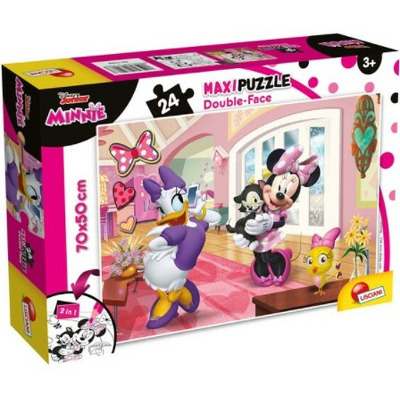 Puzzle de colorat maxi - Minnie in vizita (24 piese)