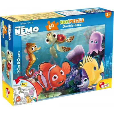 Puzzle de colorat maxi - Nemo si pietenii (60 piese)