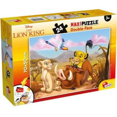 Puzzle de colorat maxi - Regele leu (24 piese)