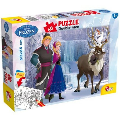 Puzzle de colorat - Regatul de gheata (60 piese)