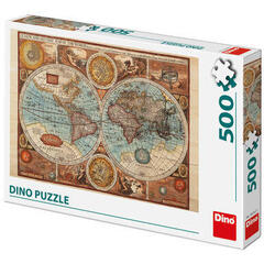 Puzzle - Harta lumii din 1626 (500 piese)