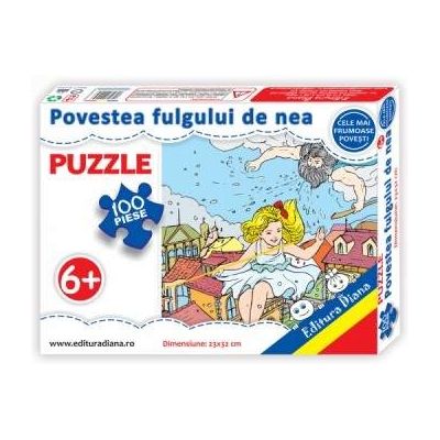 Puzzle - Povestea fulgului de nea - Contine 100 piese