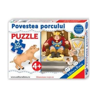 Puzzle - Povestea porcului - Contine 35 piese