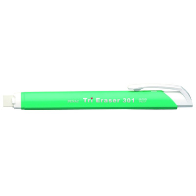 Radiera mecanica Penac Tri Eraser, triunghiulara, 100% cauciuc - corp verde pastel