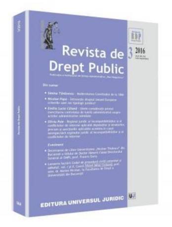 Revista de drept public nr. 3/2016