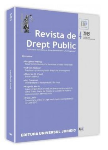 Revista de drept public nr. 4/2015