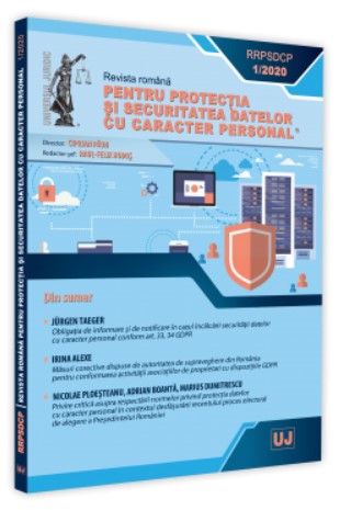 Revista GDPR nr. 1/2020 Paun, Ciprian UNIVERSUL JURIDIC