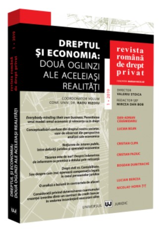 Revista Romana de Drept Privat nr. 1/2019