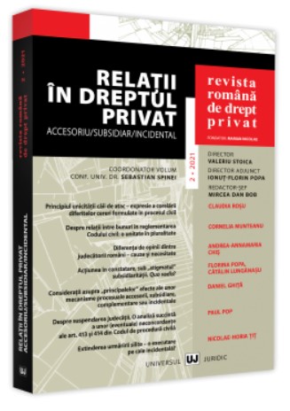 Revista Romana de Drept Privat nr. 2/2021