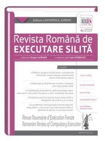 Revista romana de executare silita nr. 4/2017