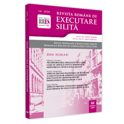 Revista romana de executare silita nr. 4/2020