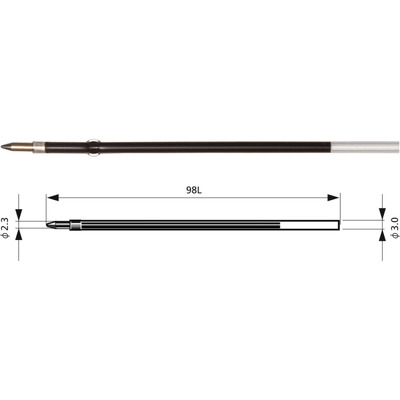 Rezerva Penac BR140, 2 buc/set, 0.7mm, pentru CH6, Soft Glider , Stick ball - rosu