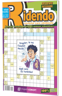 Ridendo, numarul 140. Revista de integrame de nivel mediu