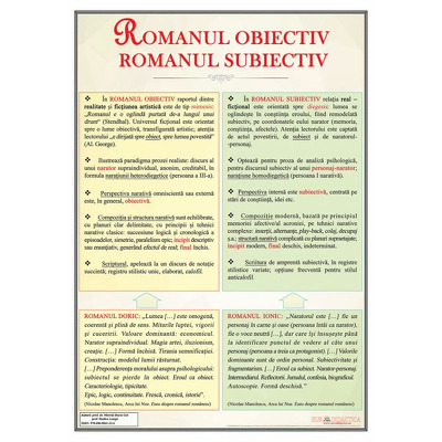 Romanul obiectiv. Romanul subiectiv, plansa