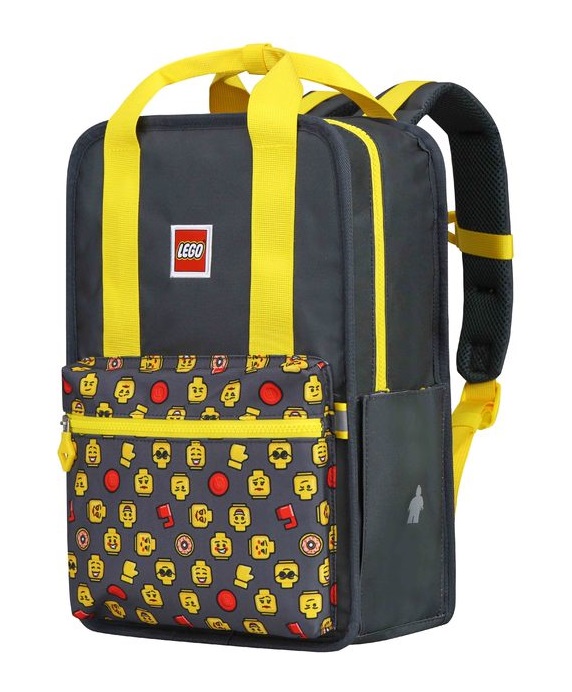 Rucsac Casual LEGO Tribini Fun Large - design Heads and Cup - galben