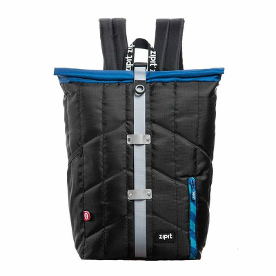 Rucsac Zipit Puffer Premium - negru cu banda gri