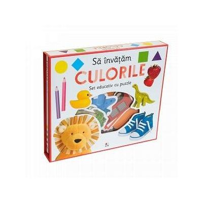 Sa invatam culorile - Set educativ cu puzzle