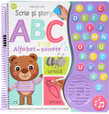 Scrie Si Sterge Abc Alfabet Cu Sunete Colectia Bebe Invata Litera 59 93 Lei Librariaonline Ro