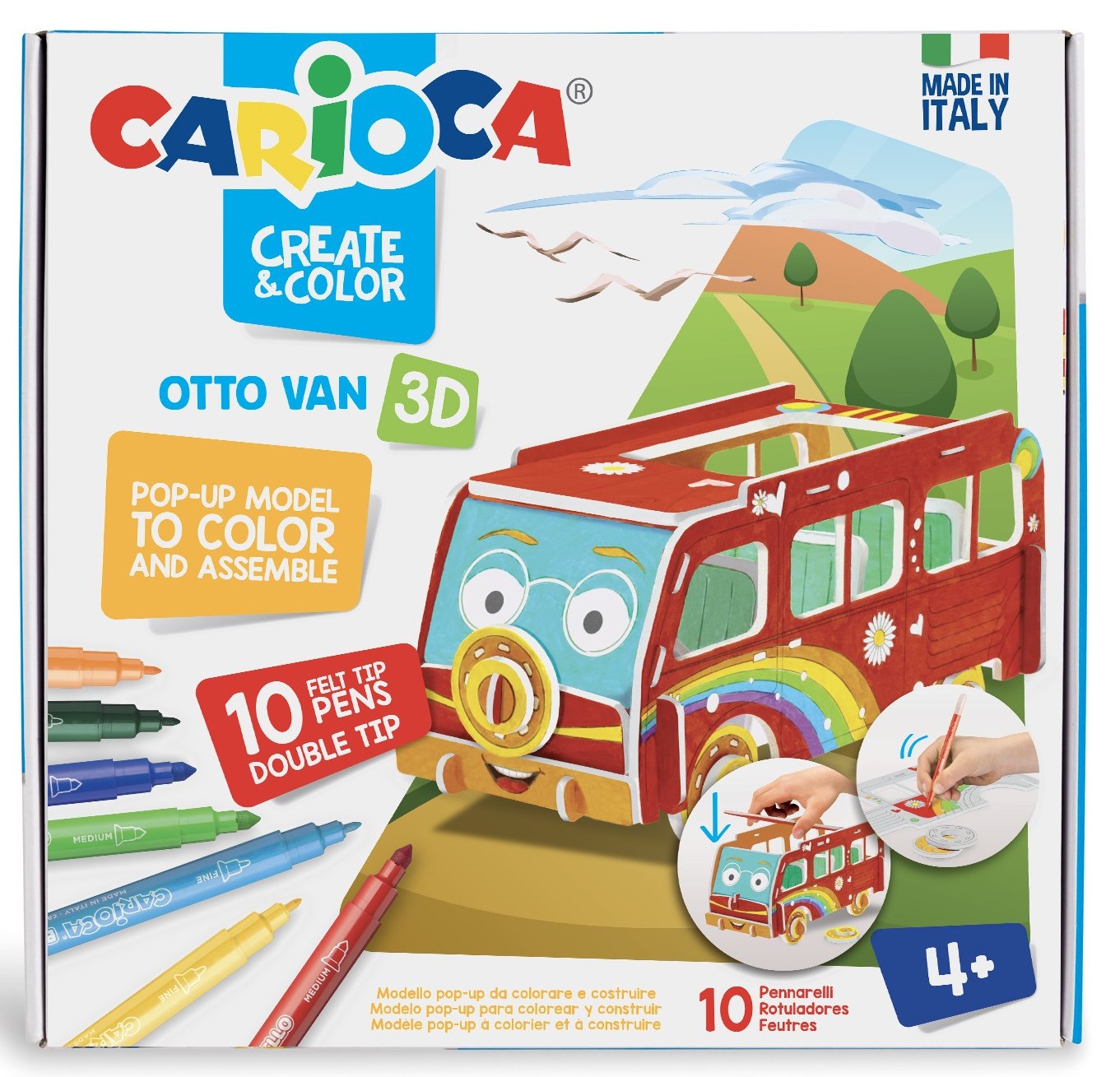 Set articole creative Otto Van 3D, Carioca